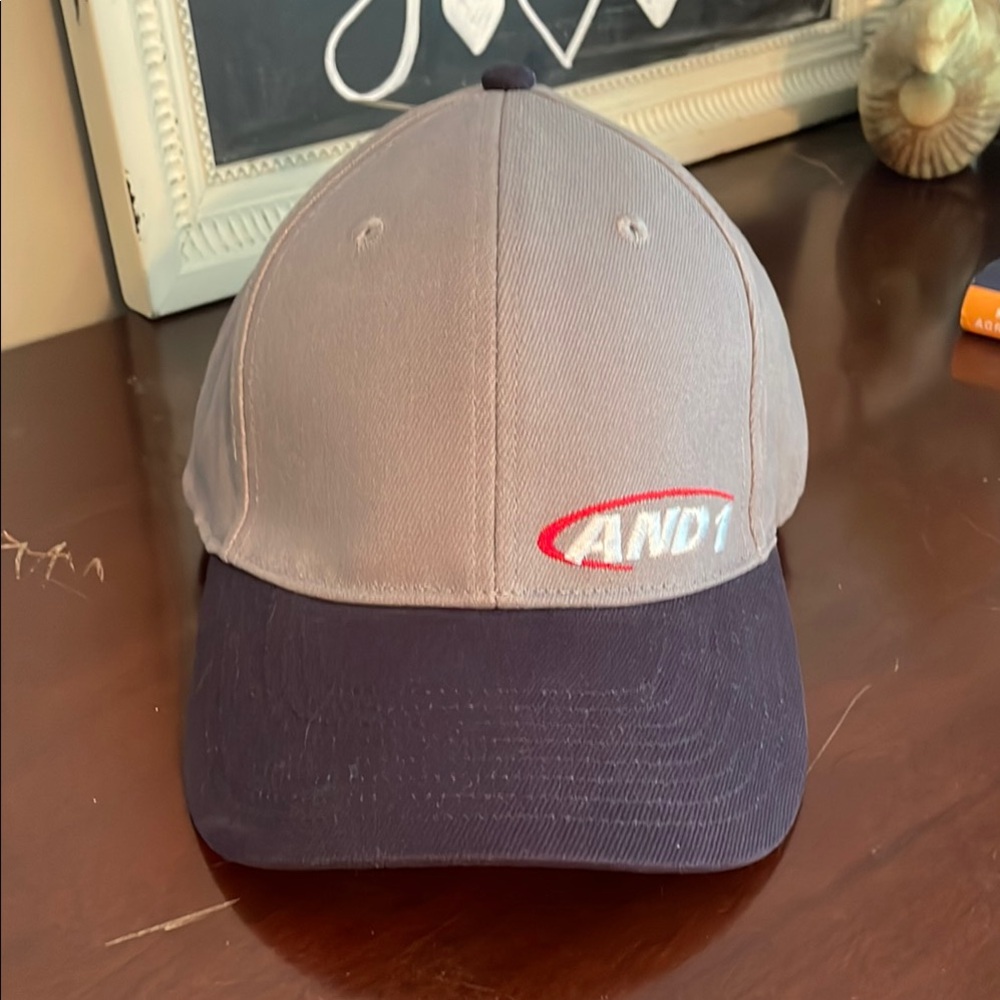 AND1 Gray and Black Cap
